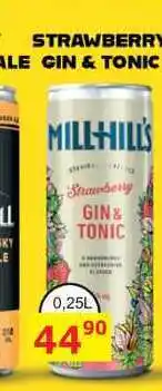 BENE Nápoje STRAWBERRY GIN & TONIC 0,25l míchaný drink nabídka