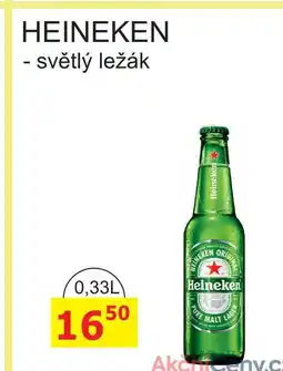 BENE Nápoje Heineken pivo ležák světlý 330ml nabídka