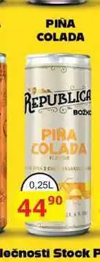 BENE Nápoje RWPUBLICA PIÑA COLADA 0,25L míchaný drink nabídka