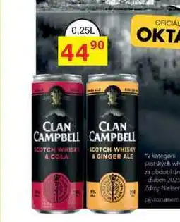 BENE Nápoje CLAN CAMPBELL SCOTCH WHISK A COLA 0,25l nabídka