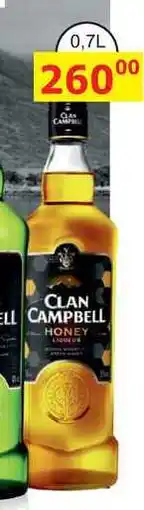 BENE Nápoje CLAN CAMPBELL HONEY 0,7l nabídka