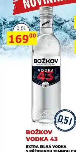 BENE Nápoje BOŽKOV VODKA 43 0,5l nabídka
