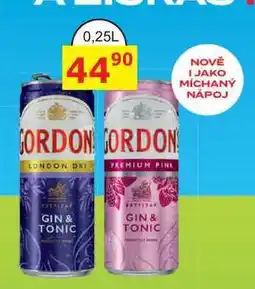 BENE Nápoje Gordon's London Dry Gin 0,25l nabídka