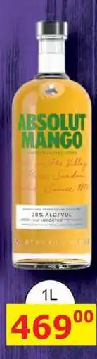 BENE Nápoje ABSOLUT VODKA MANGO 1l nabídka