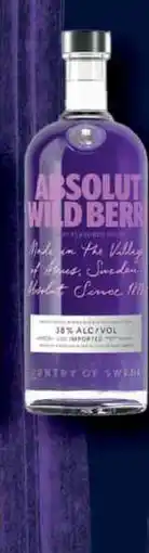 BENE Nápoje ABSOLUT WILD BERRY 1l nabídka