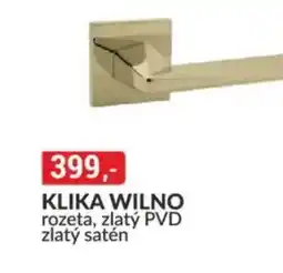 Baumax Klika wilno rozeta, zlatý pvd zlatý satén nabídka