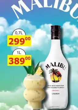 BENE Nápoje Malibu Original likér na bázi rumu s kokosovou příchutí 1l nabídka