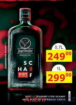 BENE Nápoje Jägermeister SCHARF 1L nabídka