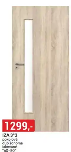 Baumax Iza 3*3 pokojové dub sonoma lakované "60-80" nabídka