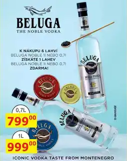 BENE Nápoje Beluga Noble Russian vodka 1l nabídka