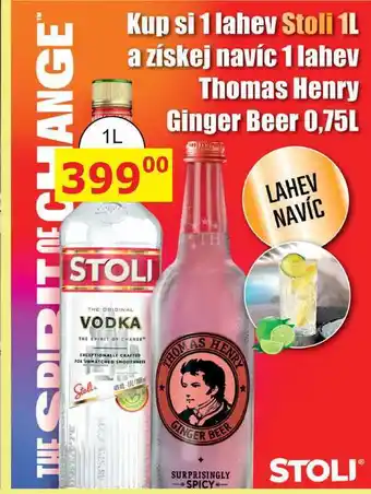 BENE Nápoje Stoli 1L nabídka