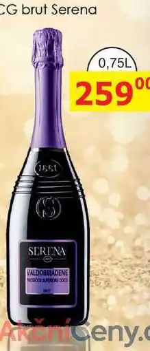 BENE Nápoje Serena 1881 VALDOBBIADENE PROSECCO DOC 0,75L nabídka