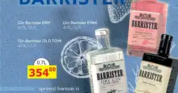BENE Nápoje Barrister DRY GIN 40%/0,7L nabídka