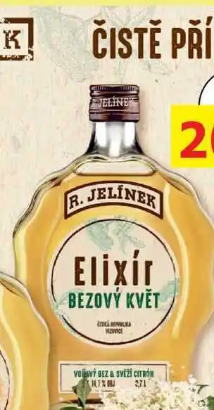 BENE Nápoje R. JELÍNEK Elixír BEZOVÝ KVĚT 0,7L nabídka