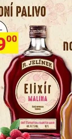 BENE Nápoje R. JELÍNEK Elixír MALINA 0,7L nabídka