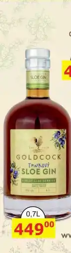 BENE Nápoje GOLDCOCK TRNKOVÝ SLOE GIN FINEST 0,7L nabídka