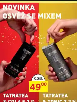 BENE Nápoje TATRATEA & COLA 0,25l nabídka
