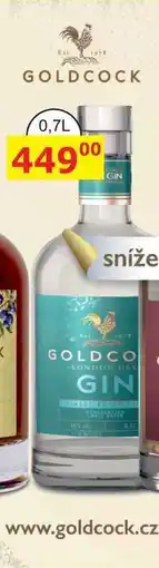 BENE Nápoje GOLDCOCK GIN 0,7L nabídka