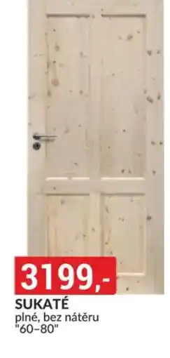 Baumax SUKATÉ plné, bez nátěru "60-80" nabídka