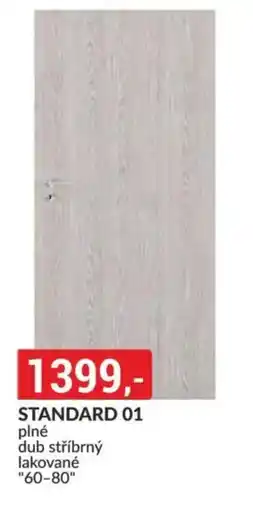 Baumax STANDARD 01 plné dub stříbrný lakované 60-80 nabídka