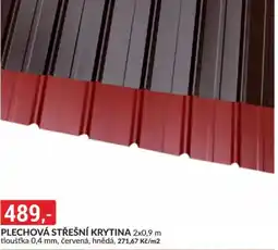 Baumax Plechová střešní krytina nabídka