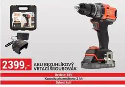Baumax Aku bezuhlíkový vrtací šroubovák nabídka