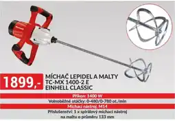Baumax Míchač lepidel a malty TC-MX 1400-2 E Einhell Classic nabídka