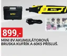 Baumax Mini 8v akumulátorová bruska kufřík a 60ks přísluš nabídka