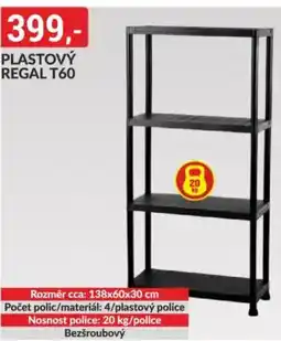 Baumax Plastový regal t60 nabídka