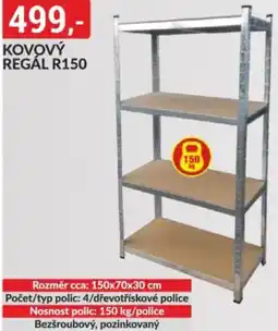 Baumax Kovový regál r150 nabídka