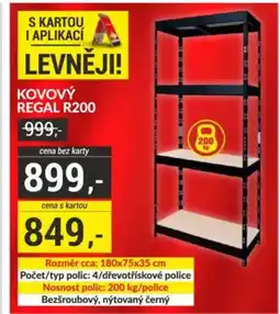 Baumax Kovový regal r200 nabídka