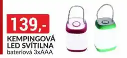 Baumax Kempingová led svítilna bateriová 3xaaa nabídka