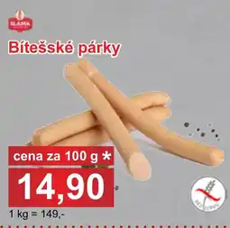 PLUS JIP Bítešské párky nabídka