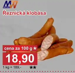 PLUS JIP Řeznická klobása nabídka