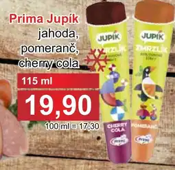 PLUS JIP Prima Jupík jahoda, pomeranč, cherry cola nabídka