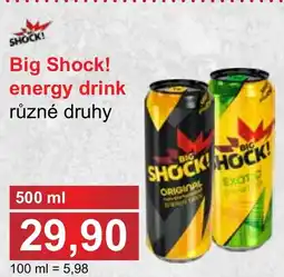 PLUS JIP Big Shock! energy drink nabídka
