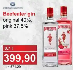 PLUS JIP Beefeater gin nabídka