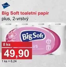 PLUS JIP Big Soft toaletní papír plus, 2-vrstvý nabídka