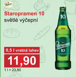 PLUS JIP Staropramen 10 světlé výčepní nabídka