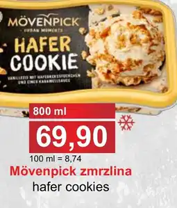 PLUS JIP Mövenpick zmrzlina hafer cookies nabídka