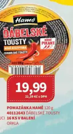 Kubík potraviny Pomazánka hamé nabídka