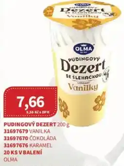 Kubík potraviny OLMA Pudingový dezert nabídka
