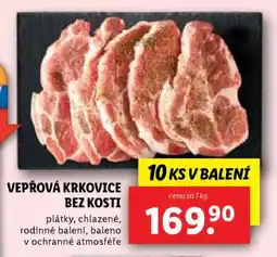 Lidl Vepřová krkovice bez kosti nabídka