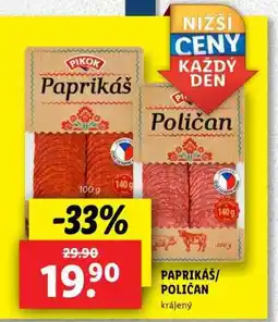 Lidl Pikok Paprikáš/Poličan nabídka