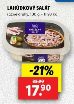 Lidl LAHŮDKOVÝ SALÁT nabídka