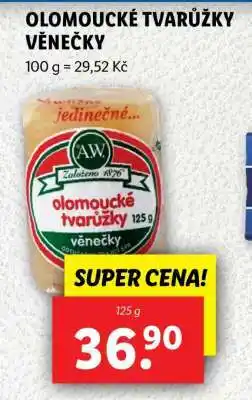 Lidl Olomoucké tvarůžky – věnečky nabídka