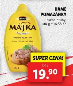 Lidl HAMÉ POMAZÁNKY nabídka