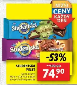 Lidl Studentská pečeť nabídka