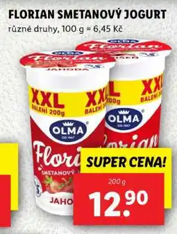 Lidl Florian Smetanový jogurt nabídka