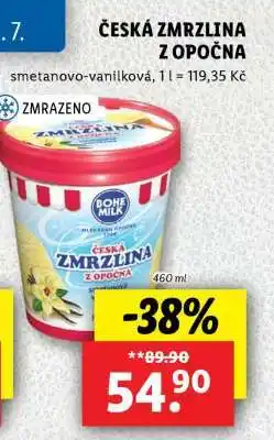 Lidl Česká zmrzlina z Opočna nabídka